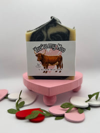 Love themed raw milk soaps