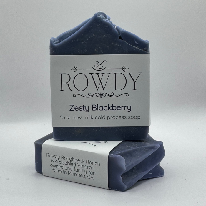 Zesty Blackberry Raw Milk Soap